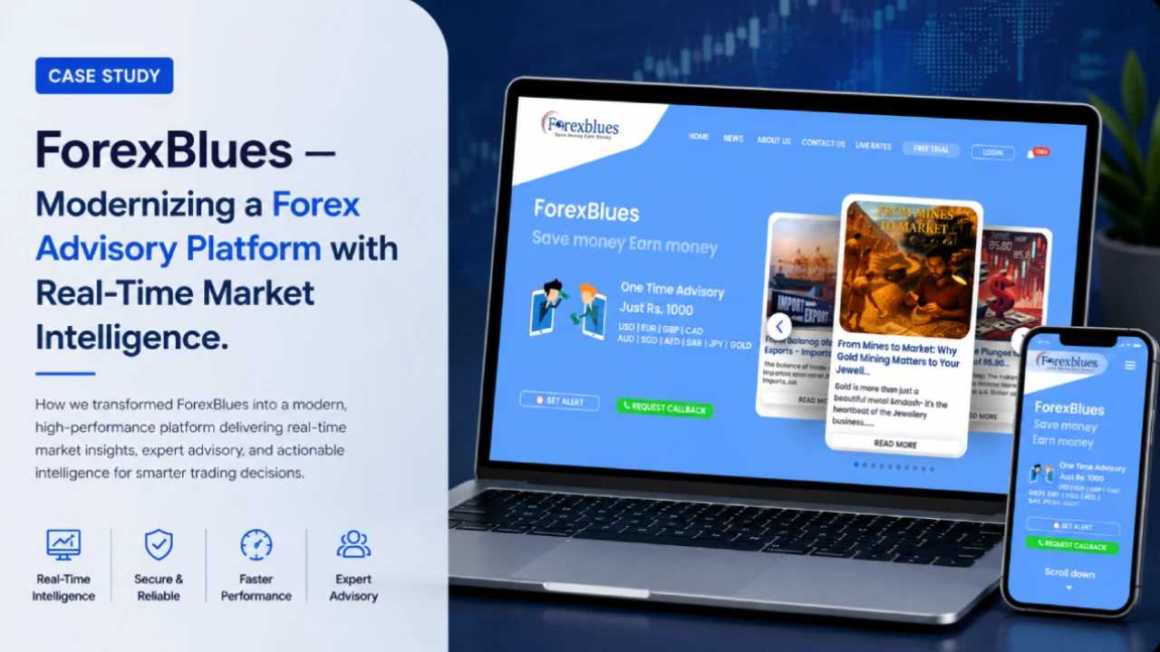 ForexBlues — Modernizing a Forex Advisory Platform with Real-Time Market Intelligence