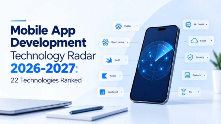 Mobile App Development Technology Radar 2026-2027: 22 Technologies Ranked