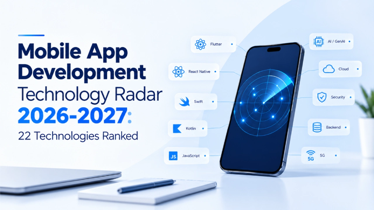 Mobile App Development Technology Radar 2026-2027: 22 Technologies Ranked